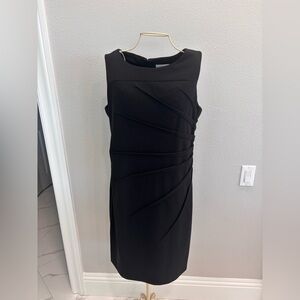Calvin Klein Black Elegant Black Sleeveless Dress Size 12